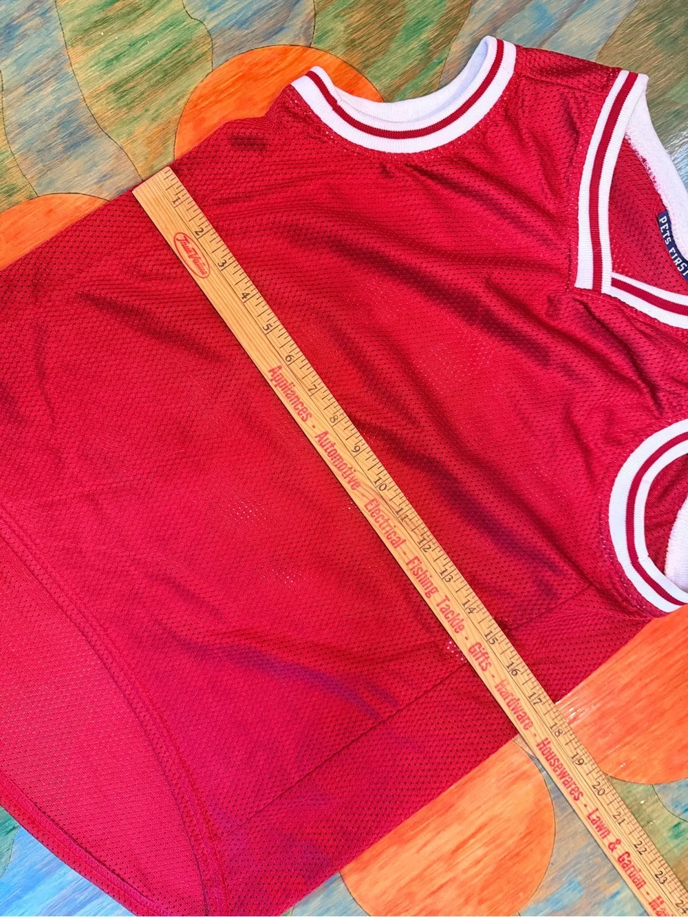Indiana University Hoosiers Pet Jersey Size XXL Red White Polyester IU National